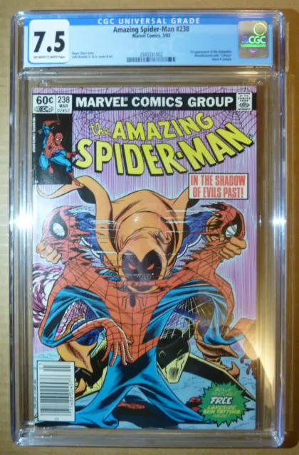 Marvel Comics *AMAZING SPIDERMAN #238* 1983 CGC Graded 7.5 Newsstand Hobgoblin