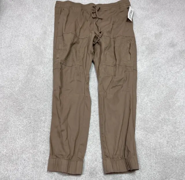 Ring Of Fire Joggers Men’s Brown Elastic Waist Pockets Drawstring Size 3X NWT