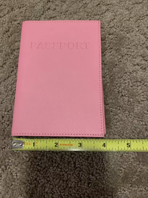 NEW • PASSPORT CASE • Pink • Genuine Leather • Bellle Hop
