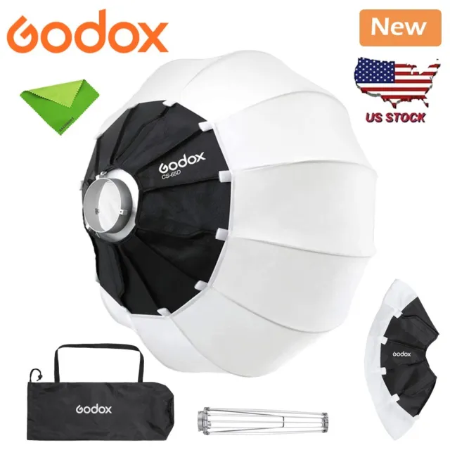 US Godox CS-65D 65cm Lantern Collapsible Softbox For Bowens Mount Studio Flash