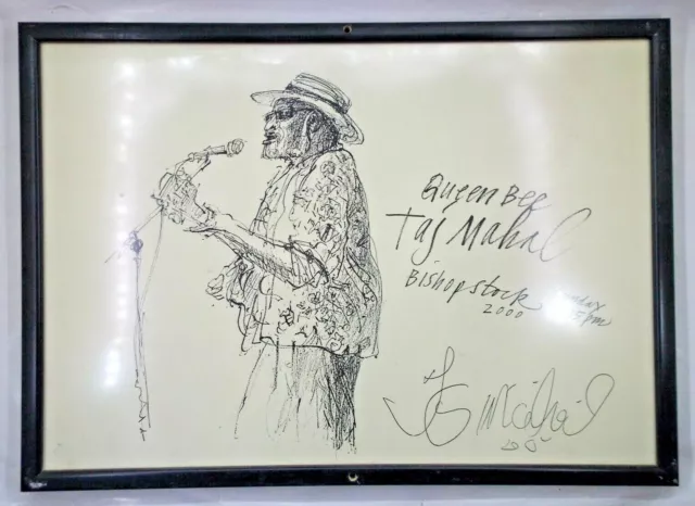 Rare framed print: Taj Mahal at Bishopstock 2000 unsigned by Fred Rice