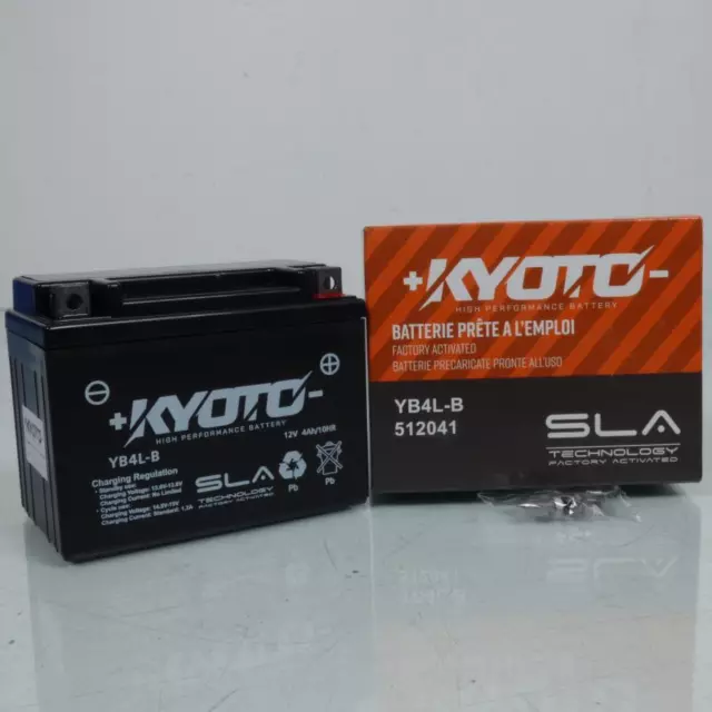 Batterie SLA Kyoto pour Moto Suzuki 80 TSX 1984 à 1987 YB4L-B SLA / 12V 4Ah Neuf
