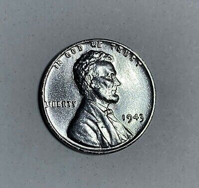 1943 P Lincoln Wheat Cent Steel Wartime Penny Very NIce Superb Looking Coin 3