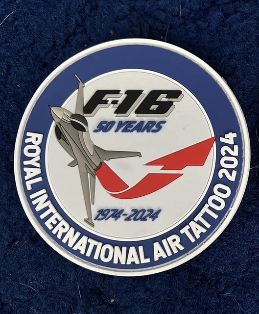 RIAT 2024 50 Years F16 PVC Patch £22.00 PicClick UK