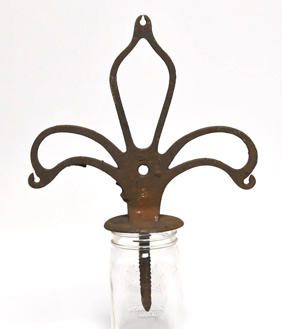 Large Vintage Cast Iron Decorative Finial  Screw In   Architectural Salvage