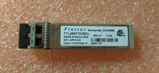 Finisar 10G Fibre SFP+ 850nm MMF 300m Transceiver Module FTLX8571D3BCL