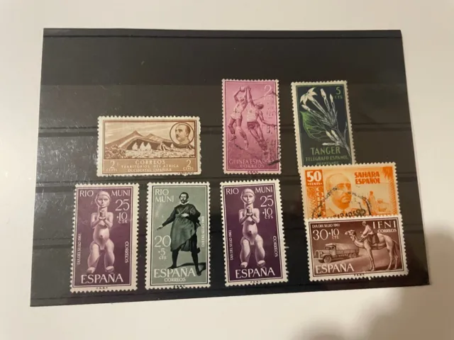 Briefmarken Lot Spanische Kolonien Afrika, Ifni, Rio Muni, Spanisch-Sahara