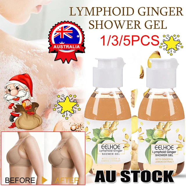 1PCS Lymphatic Drainage Herbal Shower Gel, SLIMORY Lymphoid Gingerol Shower AU