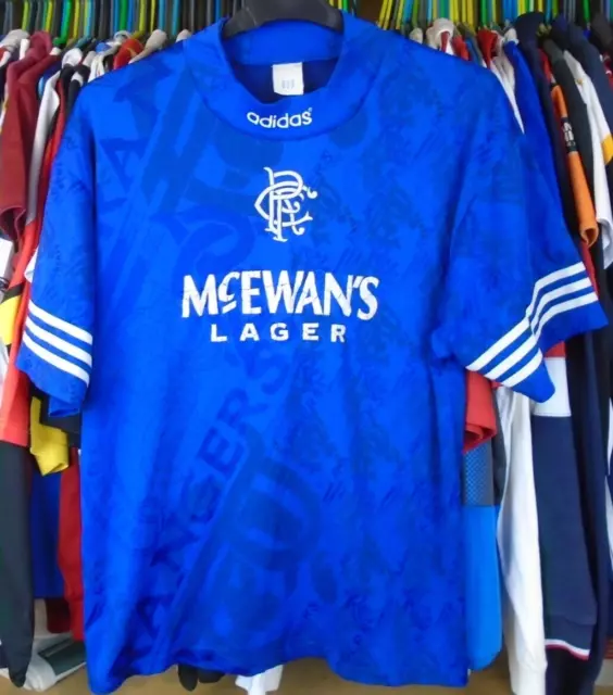 152.) Adidas Rangers FC S-es mez, használt! 1992-1994