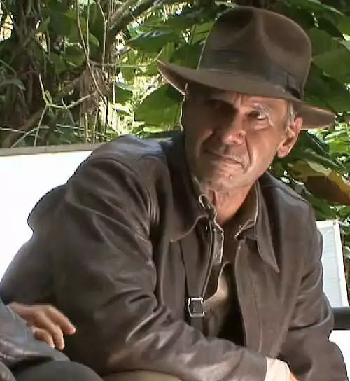 Giacca da uomo Indiana Jones Harrison Ford marrone effetto invecchiato vera pelle di mucca 3