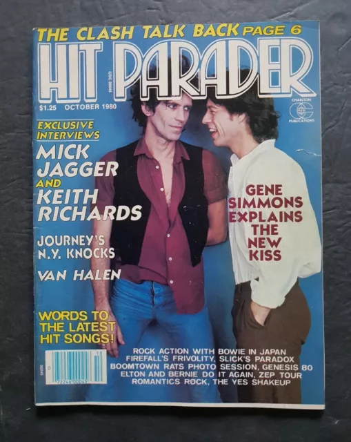 Hit Parader Magazine October 1980 Rolling Stones Kiss Genesis