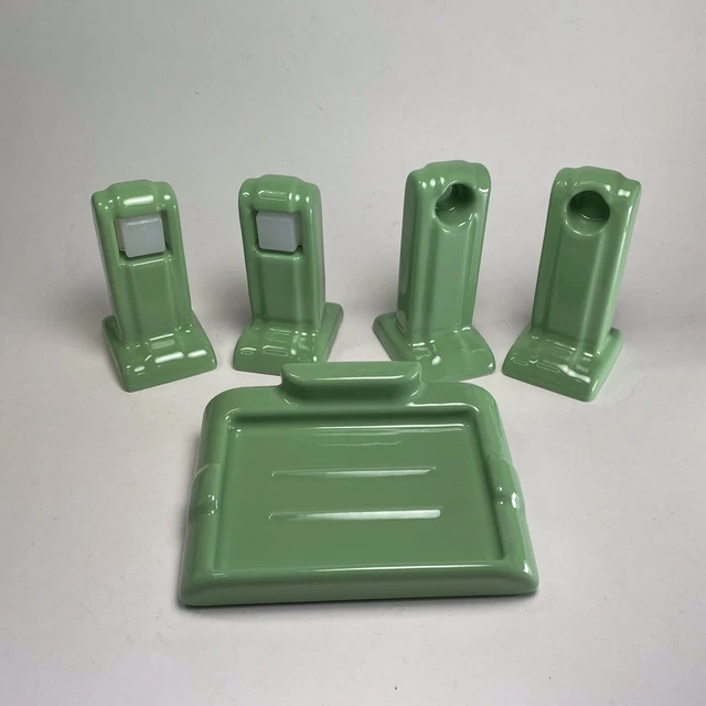 Nuevo Chandler para Jabón Verde Deco Plato Toalla e Inodoro Rejuvenecimiento