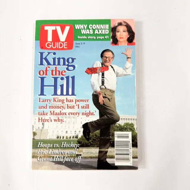 Tv Guide Magazine June 3 1995 Larry King Connie Chung Amanda Donohoe ...