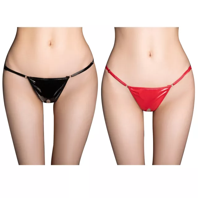 SEXY WOMENS SHINY Underpants Low Rise Patent Leather Briefs Panties  Underwear $15.97 - PicClick AU