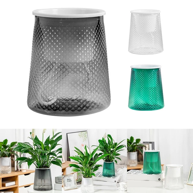 Pot Auto-arrosage Transparent - Pour Plantes D'intérieur Et Extérieur - Système Réservoir D'eau