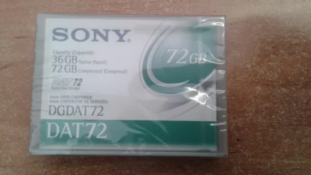 Sony DAT72/DAT 72 Data Tape/cartouche 36/72GB DGDAT 72 4 mm DDS5 NEUF