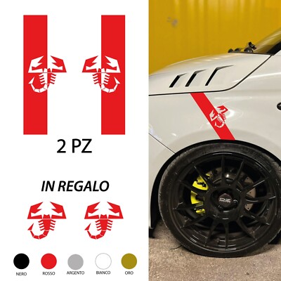 Autocollant de bouclier avec logo ABARTH SCORPIONE pour autocollants