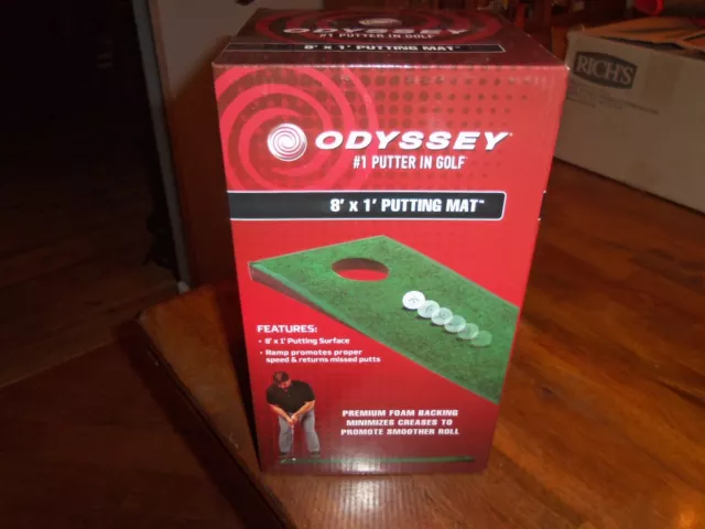 New Odyssey 8Ft X 1Ft Putting Golf Mat #1 In Golf