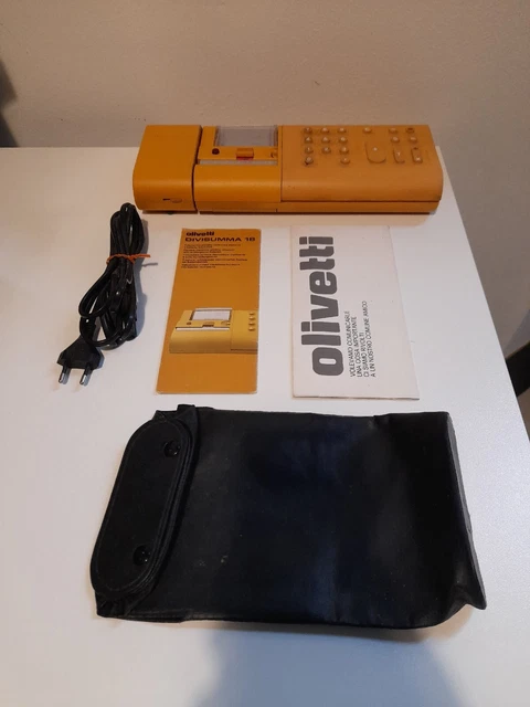 Olivetti Divisumma 18 Mario Bellini Anni' 70, Funzionante!