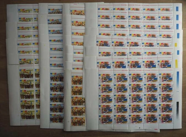 1990 Rumänien; 200 Serien Volksaufstand, postfrisch/MNH, MiNr. 4613/20, ME 1400 2