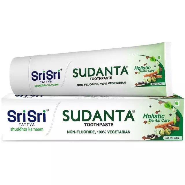 3 X Sri Tattva Sudanta Kräuter- Ayurveda Natürlich Toothpaste 200 G