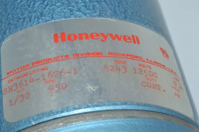 NEUF Moteur actionneur Honeywell 8243 SR3614-1676-1, 1/30 HP 950 TR/MIN 125DC volts 0,4 3