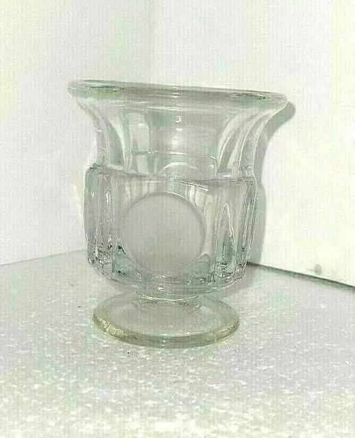 Vintage Fostoria Coin Glass Clear Cigarette Urn