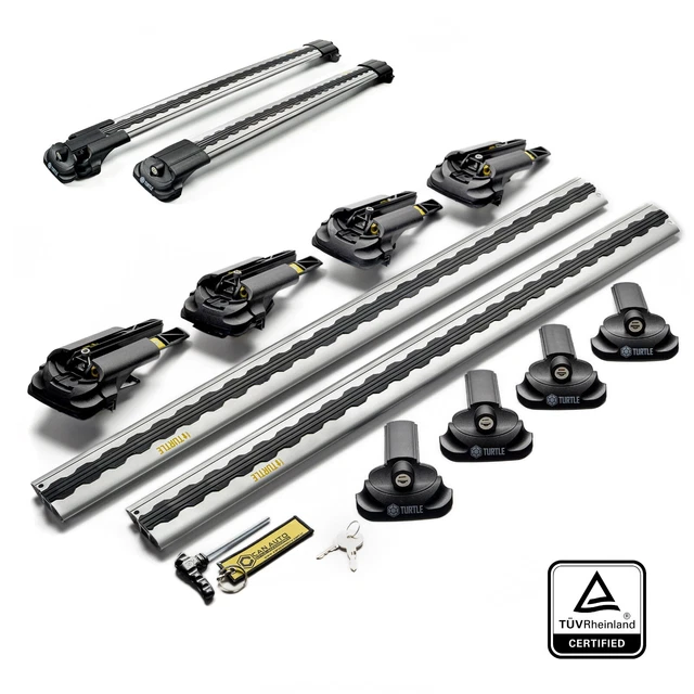 Barre Portatutto Rekapa Per Mercedes M-Class W163 (1998-2005) - Barre Da Tetto In Alluminio Con Serratura - 2 Pezzi
