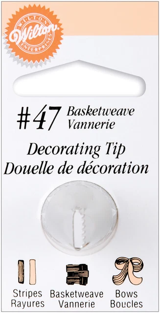 Punta de decoración-#47 tejido de cesta -W418-47