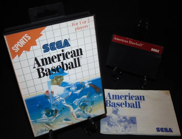 Jeu American Baseball Sega Master System - Version PAL Complète En Boîte - 1989