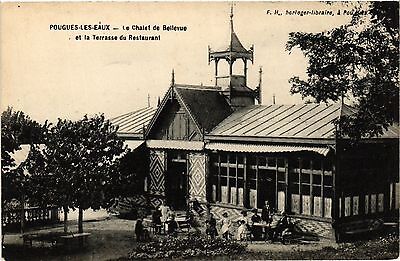 CPA pougues-les-Eaux-Bellevue chalet and the restaurant terrace (456842)