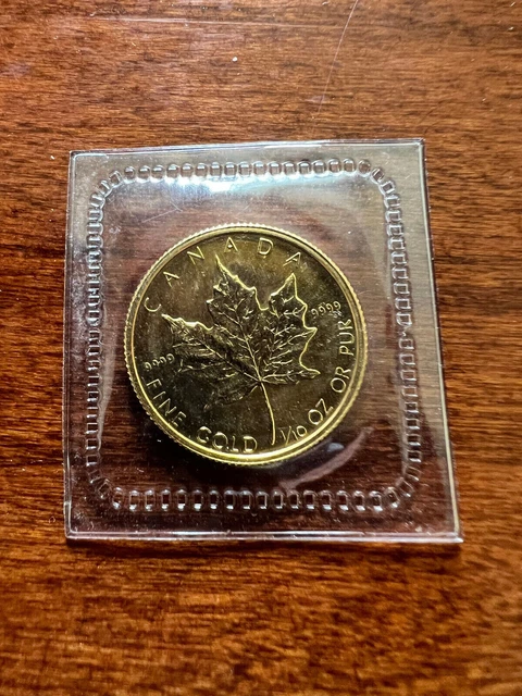 1982 1/10 oz Canadian Maple Leaf .9999 Fine Gold Coin