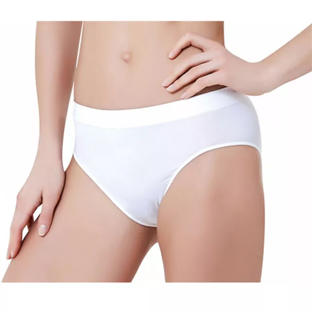 3 Slips De Femme Taille Haute Ilary COD.0617 Coton Anti-allergène sans Couture