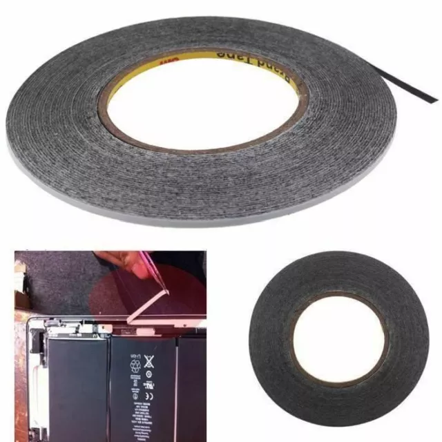 Double Sided Adhesive Sticker Tape 1mm 2mm 3mm 5mm 6mm Mobile Phone Repair - 50m 2