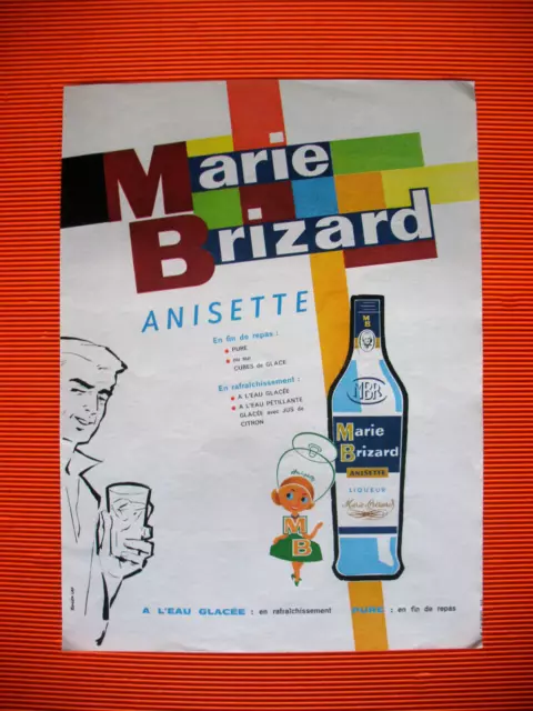 Publicite De Presse Marie Brizard Anisette Liqueur Illustration R. Las Ad 1962