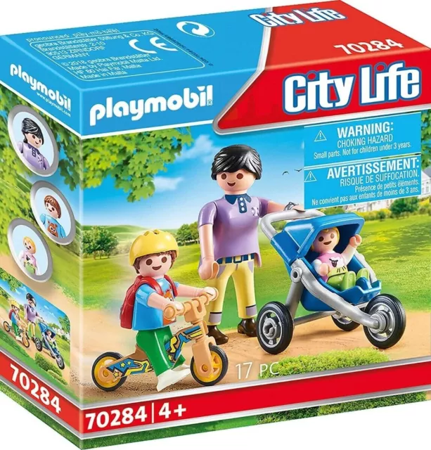 PLAYMOBIL CITY LIFE Maman avec enfant réf 70284 dès 4 ans EUR 15,20 -  PicClick FR