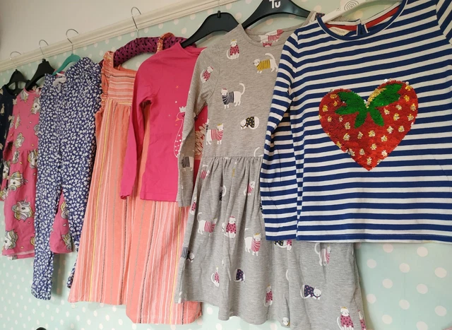 GIRLS BUNDLE Age 7 - 8 Monsoon, John Lewis, M And Co Summer Dress Top Jumper