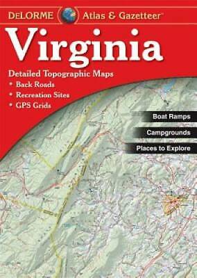 Virginia Atlas & Gazetteer - Paperback By Delorme - GOOD