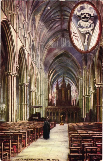 Tuck's Lincoln Cathedral Early England Gothic Architecture Lincolnshire Postcard