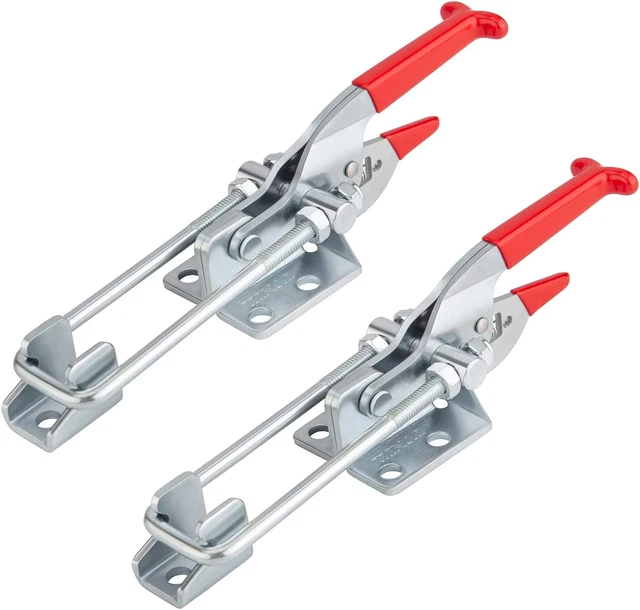 Heavy Duty Toggle Clamp Latch, 2000Lbs Large Capacity Adjustable Latch U Bolt Se