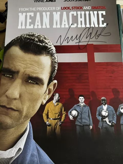 (Lt58) Vinnie Jones Genuine Signed Autograph Actor Lock Stock Snatch Aftal Coa