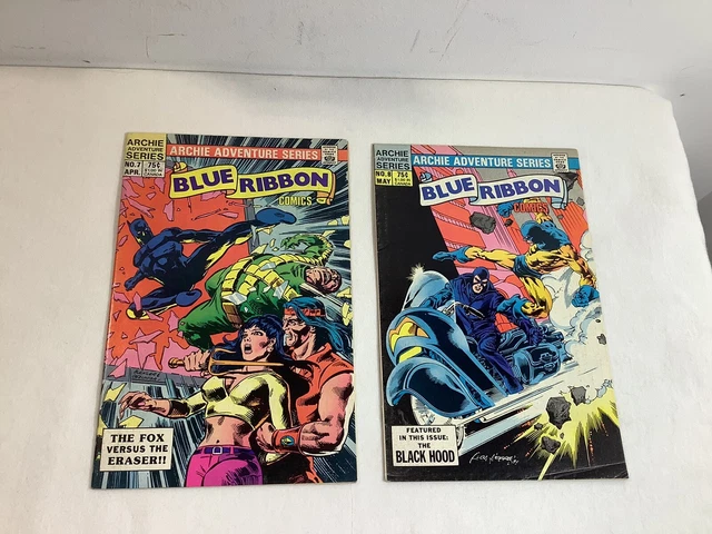 Blue Ribbon Comics #7 #8 - Archie Adventure Series - 1984