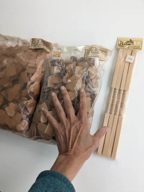 Dollhouse parts, Shingles and Porch Posts