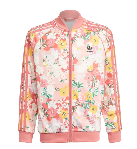 Girls Adidas Originals Her Studio London Floral Sst Jacket Track Top Age 11-14