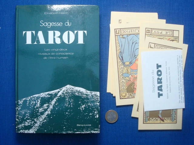 JEU CARTE TAROT Divinatoire Livre Sagesse du Tarot Elisabeth Haich