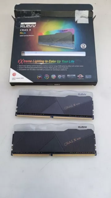 Kit KLEVV CRAS X RGB 16 Go (8 Go x2) 3200MT/s RAM DDR4-RAM XMP 2.0