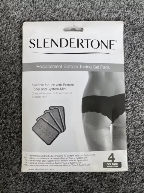 Genuine Original SLENDERTONE Replacement Gel Bottom Bum Pads (4 Gel Pads) NEW