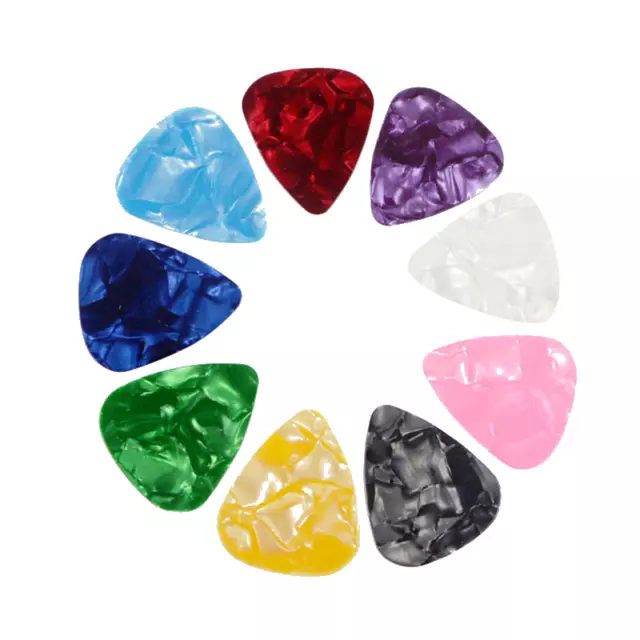 10pcs Celluloid Guitar Picks Plectrum Mediator for Electric Acoustic Bass Guitar