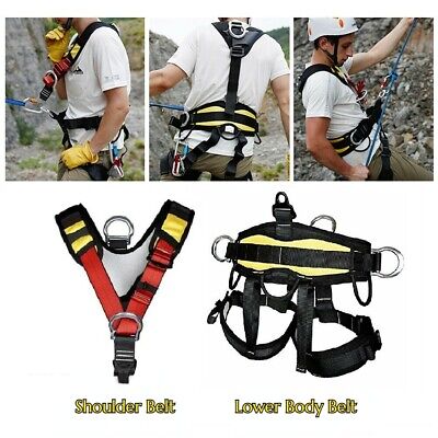 Outdoor Full/half Body Safety Rock Climbing Tree Rappelling Harness Seat Belt