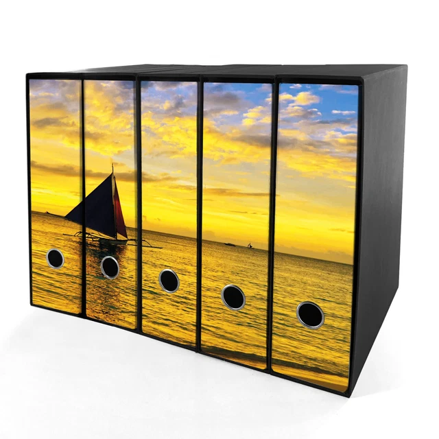 Set 4 Raccoglitori Ad Anelli Damasco - Formato A4, H31cm, 2 Anelli, Design Italiano - Foto 11